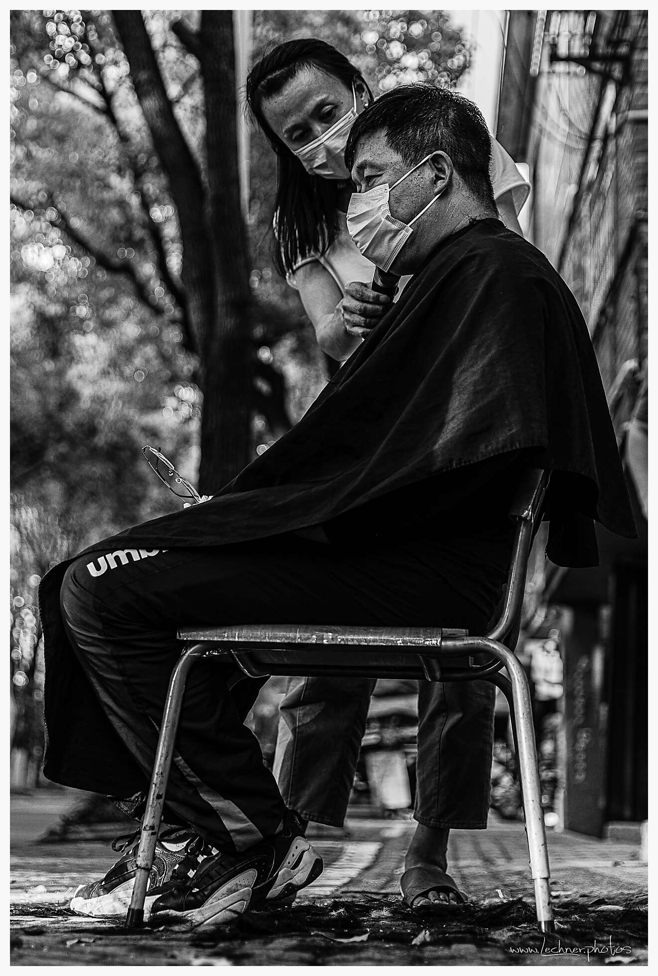 Street Barber after lockdown is lifted