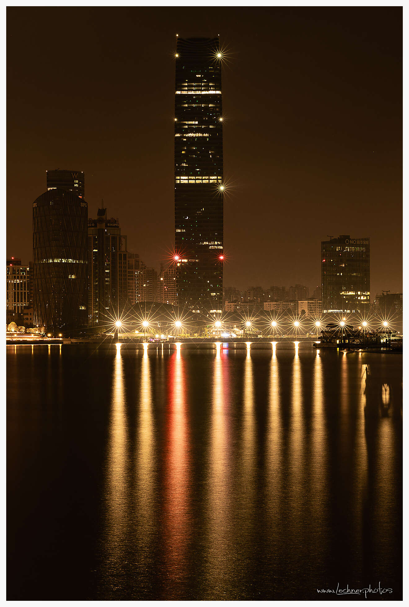 Sinar Mas Tower reflection
