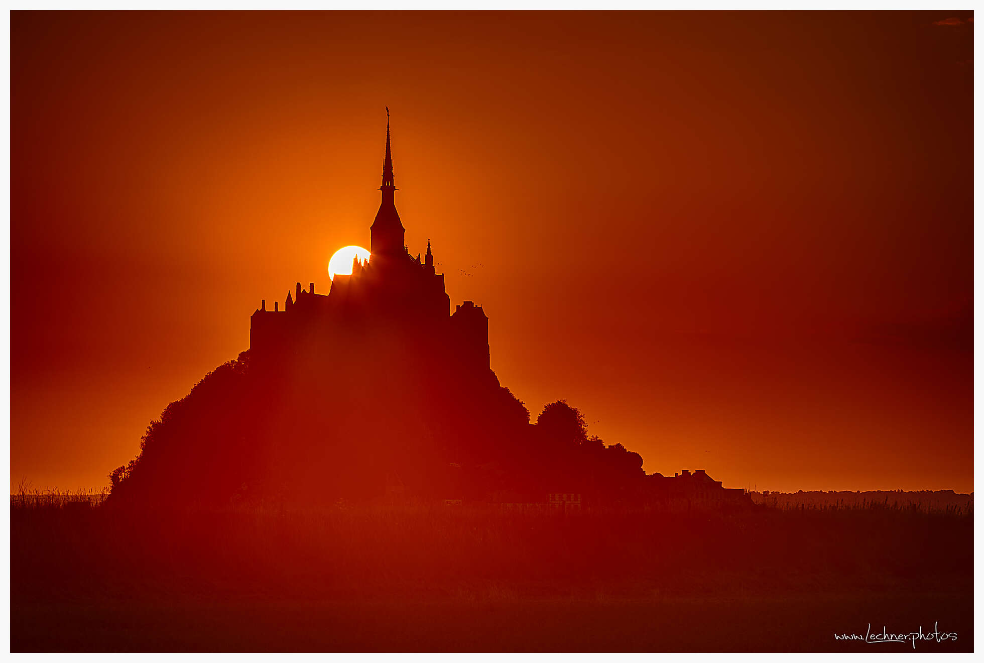 Mont Saint Michel at sunrise